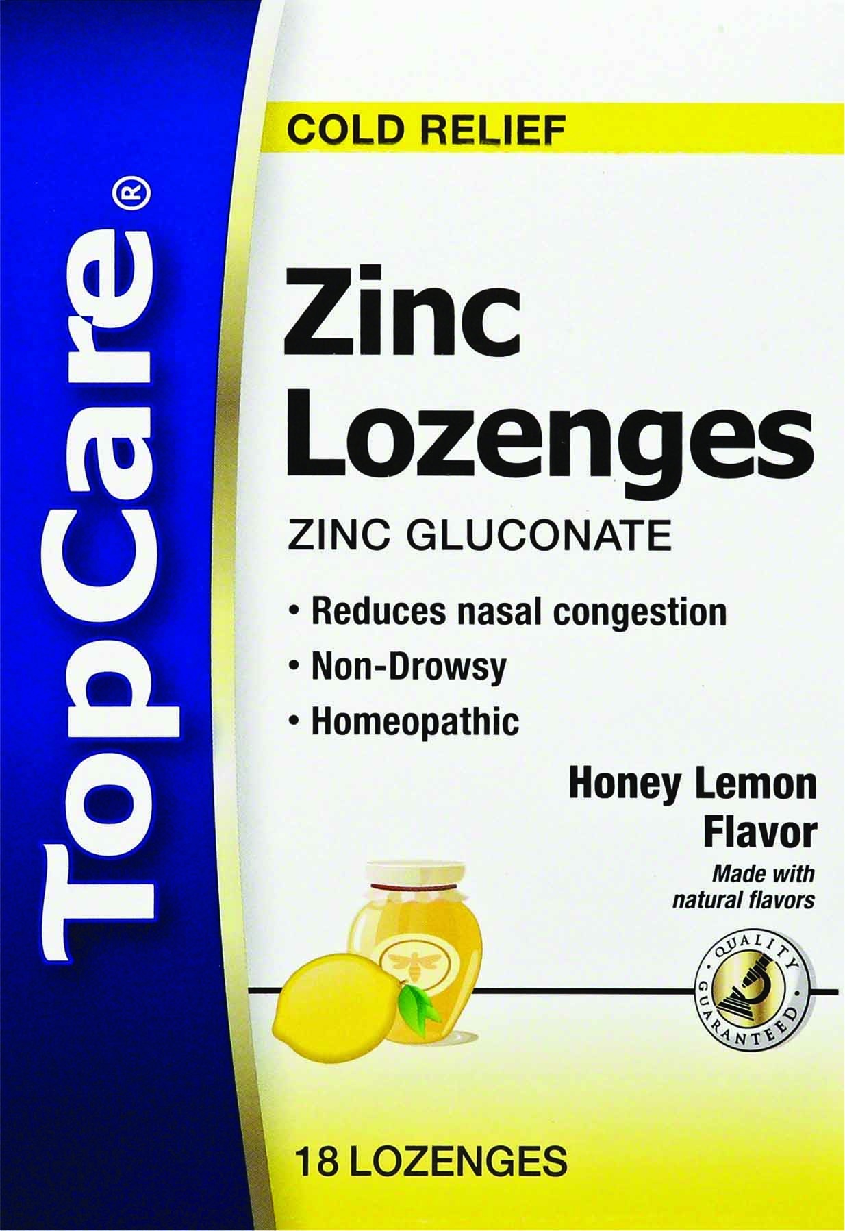 slide 1 of 1, TopCare Cold Remedy Zinc Loze, 18 ct