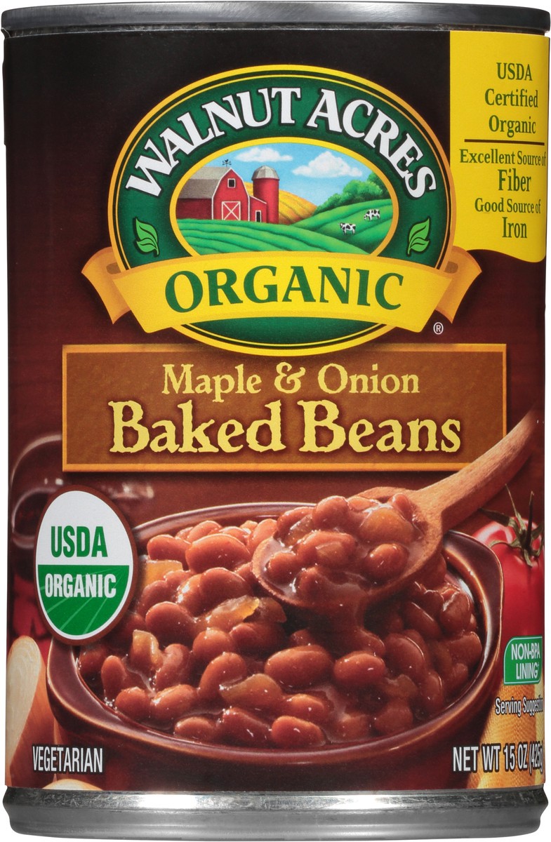 slide 7 of 10, Walnut Acres Organic Farms Org Maple Onion Baked Beans, 15 oz