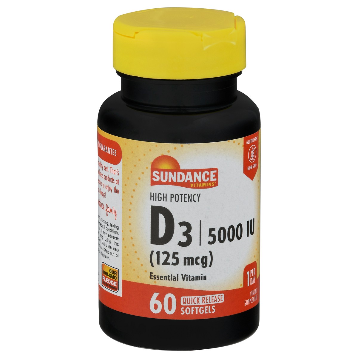 slide 6 of 9, Sundance Vitamins 125 mcg High Potency Vitamin D3 Softgels 60 ea, 60 ct