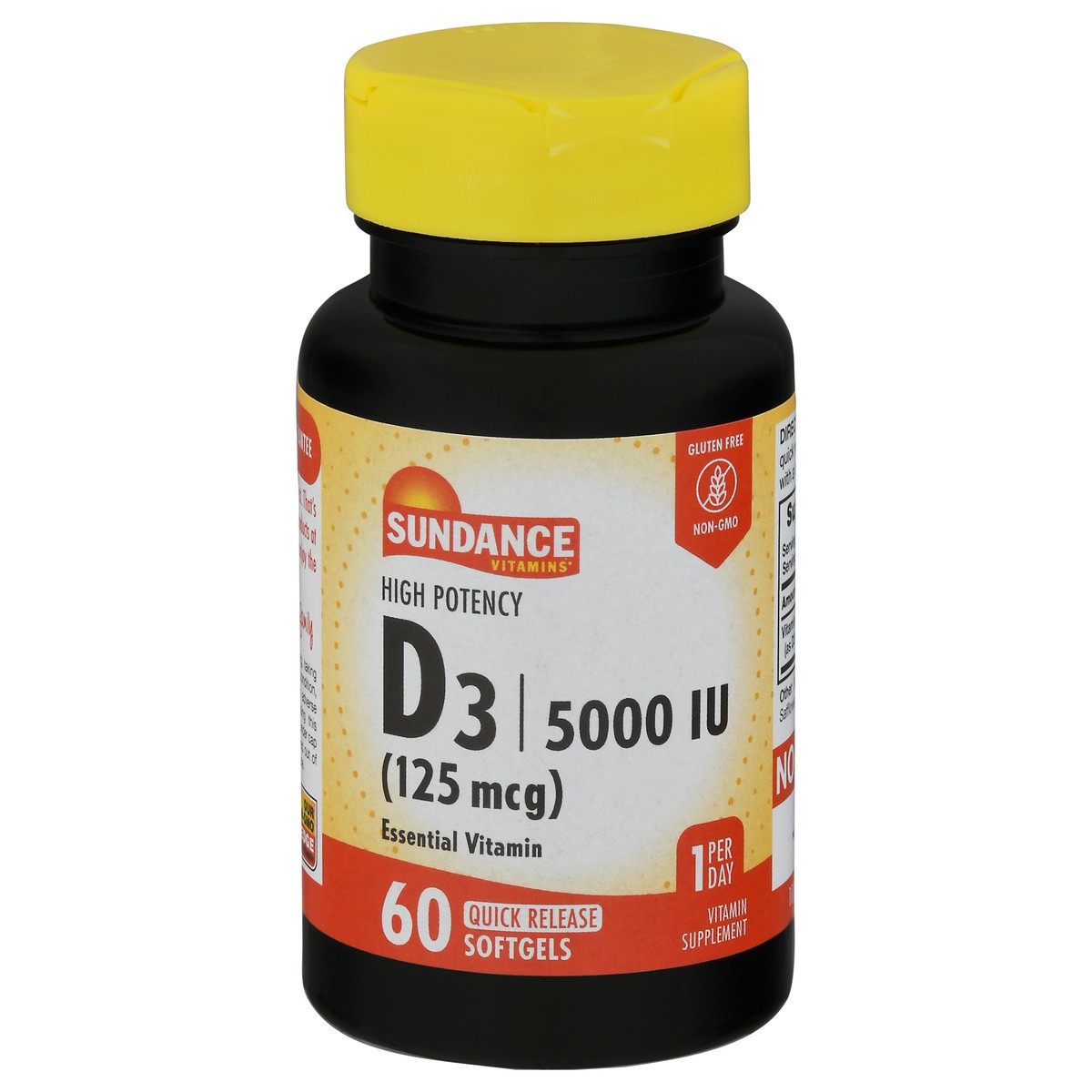 slide 1 of 9, Sundance Vitamins 125 mcg High Potency Vitamin D3 Softgels 60 ea, 60 ct