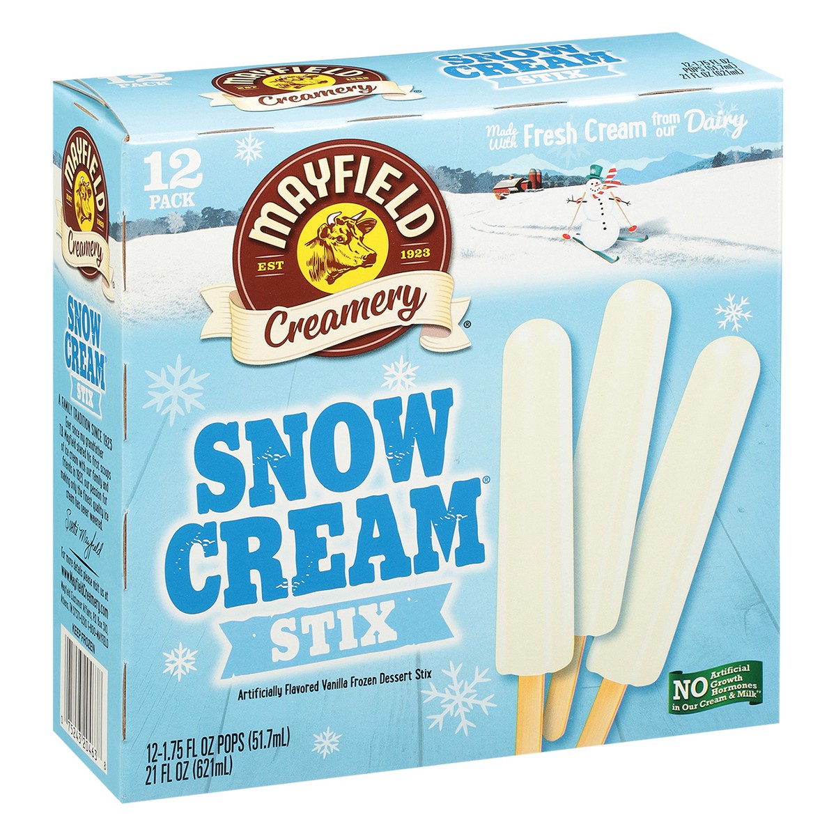 slide 3 of 9, Mayfield Creamery Snow Cream Stix 12 - 1.75 fl oz Pops, 12 ct