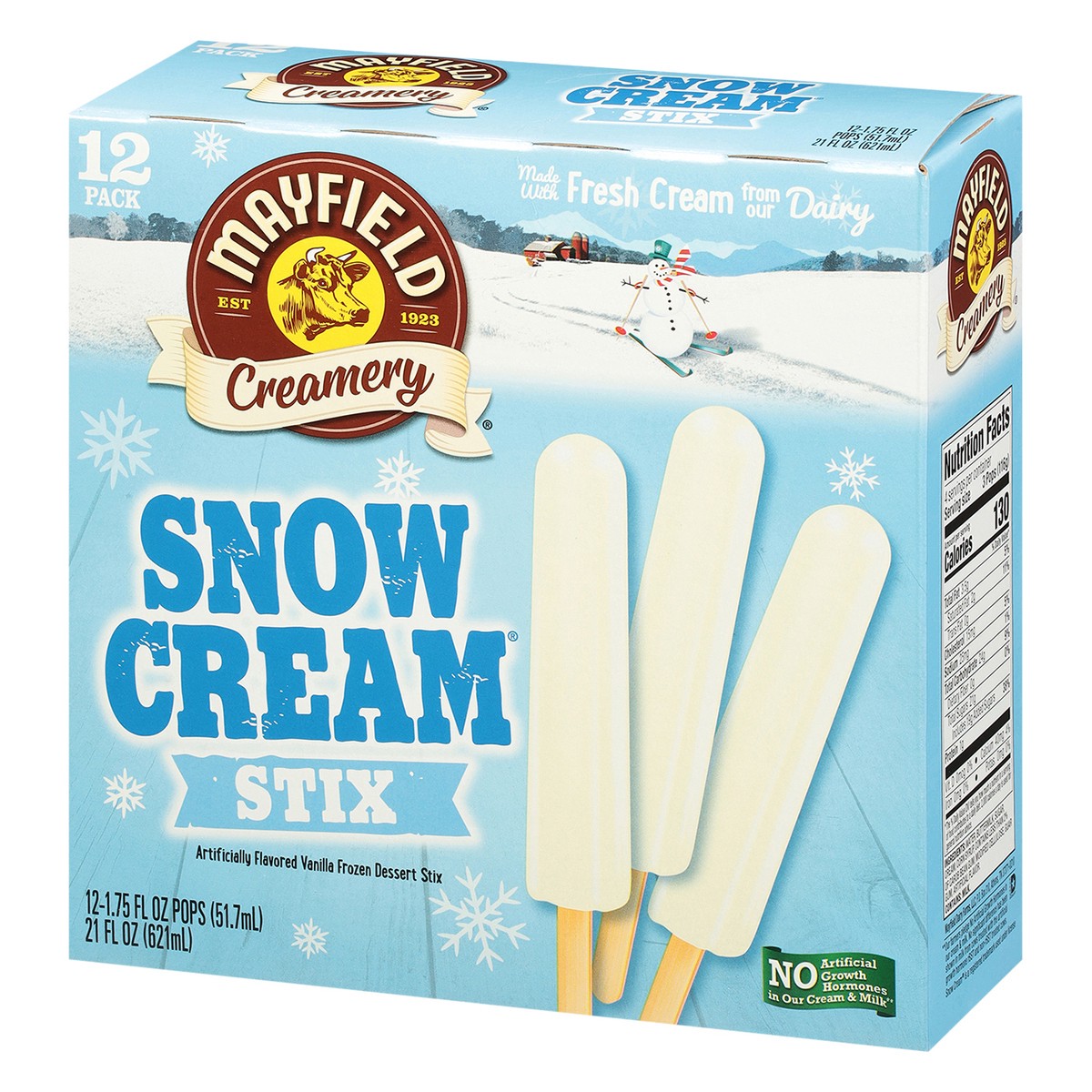 slide 8 of 9, Mayfield Creamery Snow Cream Stix 12 - 1.75 fl oz Pops, 12 ct