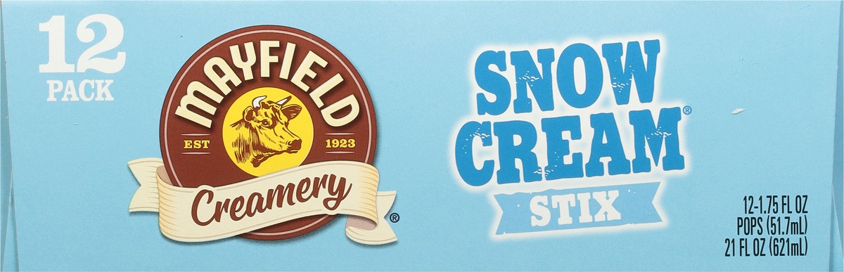 slide 2 of 9, Mayfield Creamery Snow Cream Stix 12 - 1.75 fl oz Pops, 12 ct