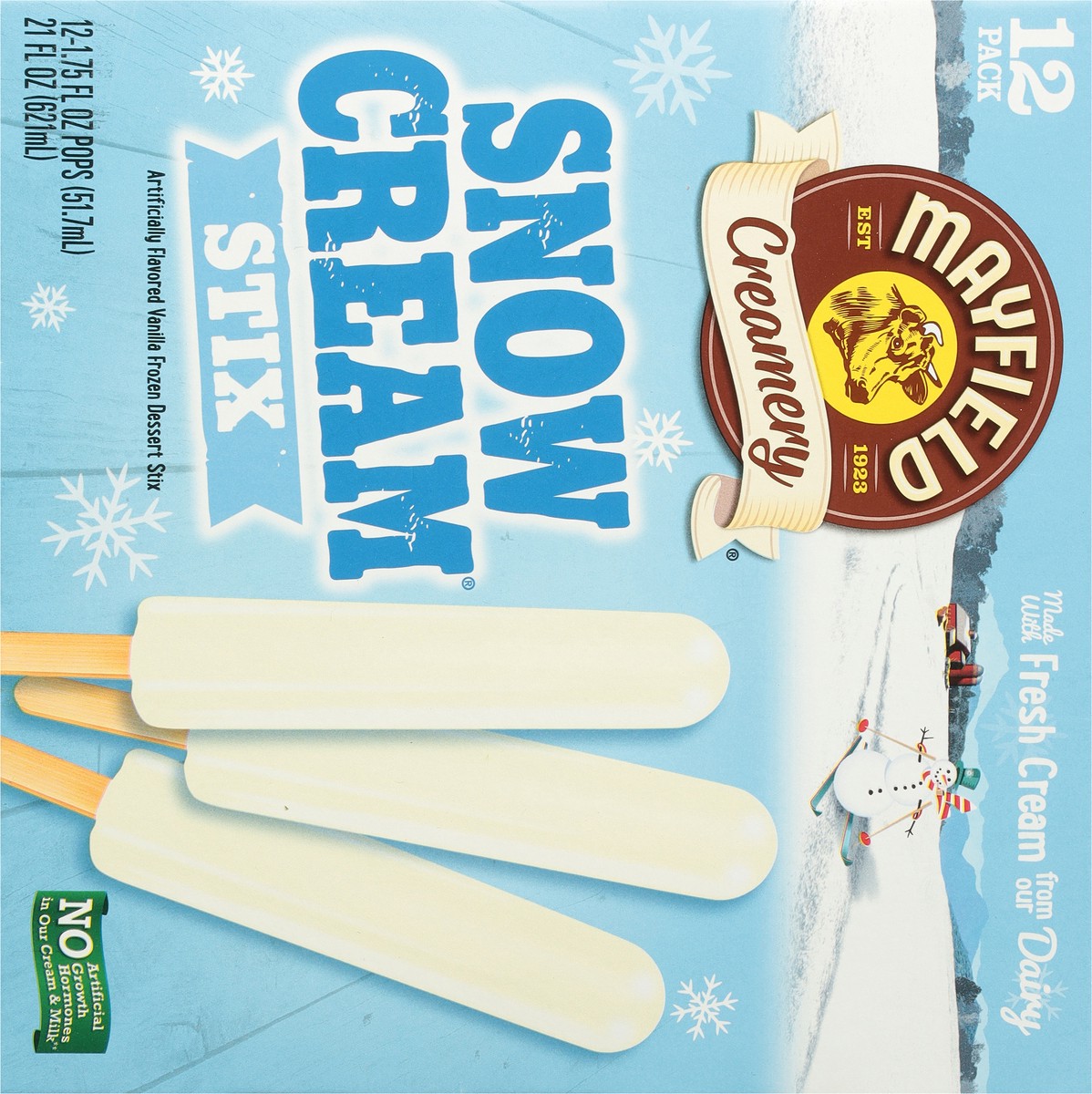 slide 7 of 9, Mayfield Creamery Snow Cream Stix 12 - 1.75 fl oz Pops, 12 ct