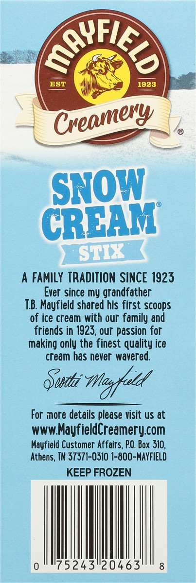 slide 4 of 9, Mayfield Creamery Snow Cream Stix 12 - 1.75 fl oz Pops, 12 ct