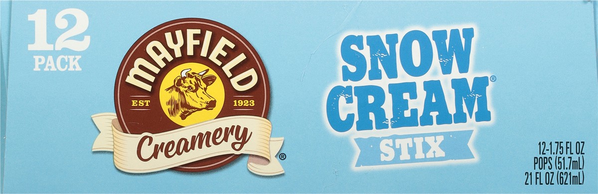 slide 5 of 9, Mayfield Creamery Snow Cream Stix 12 - 1.75 fl oz Pops, 12 ct