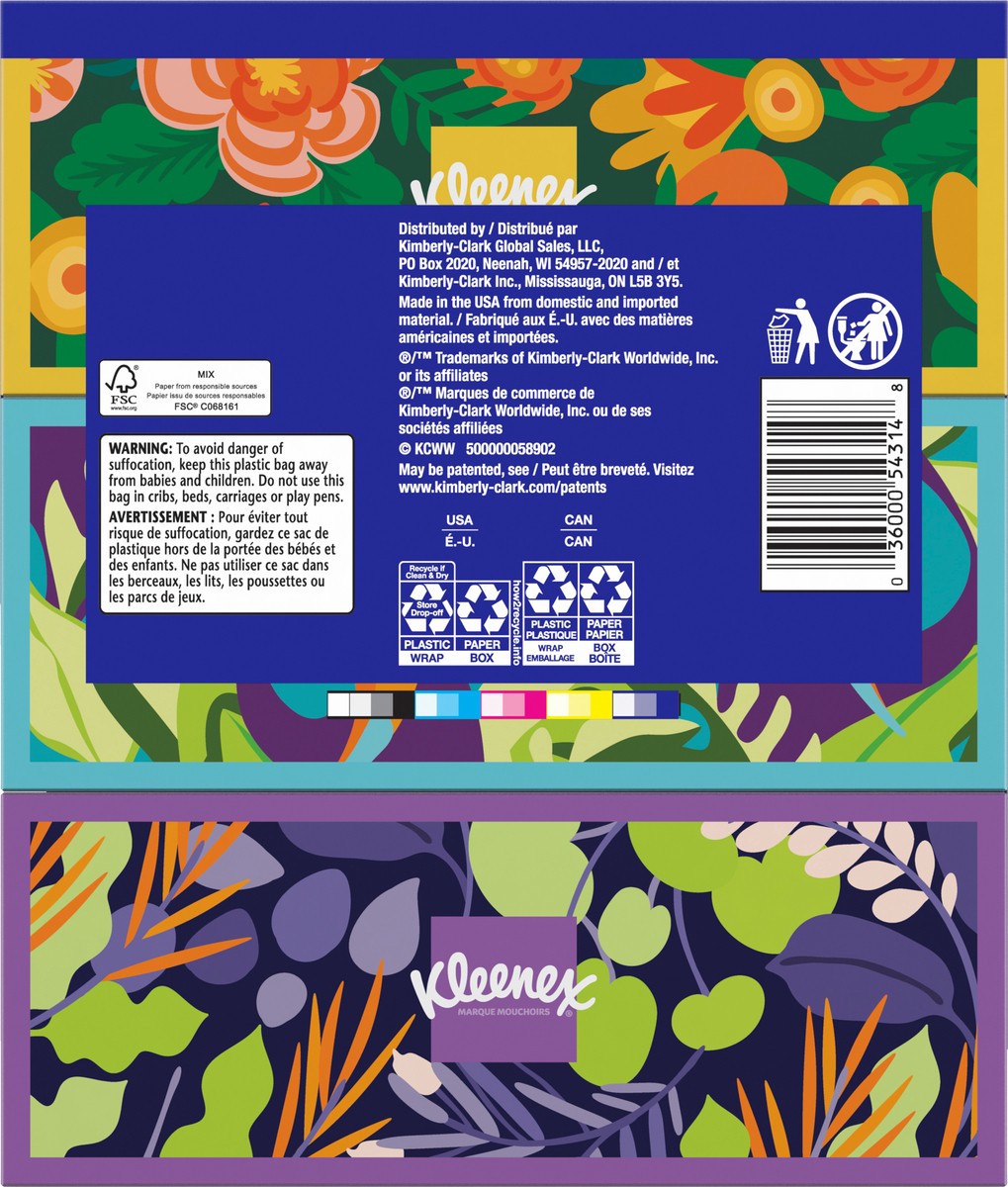 slide 3 of 9, Kleenex Ultra Soft Facial Tissues, 3 Flat Boxes, 120 Tissues per Box, 3-Ply (360 Total Tissues), 3 ct