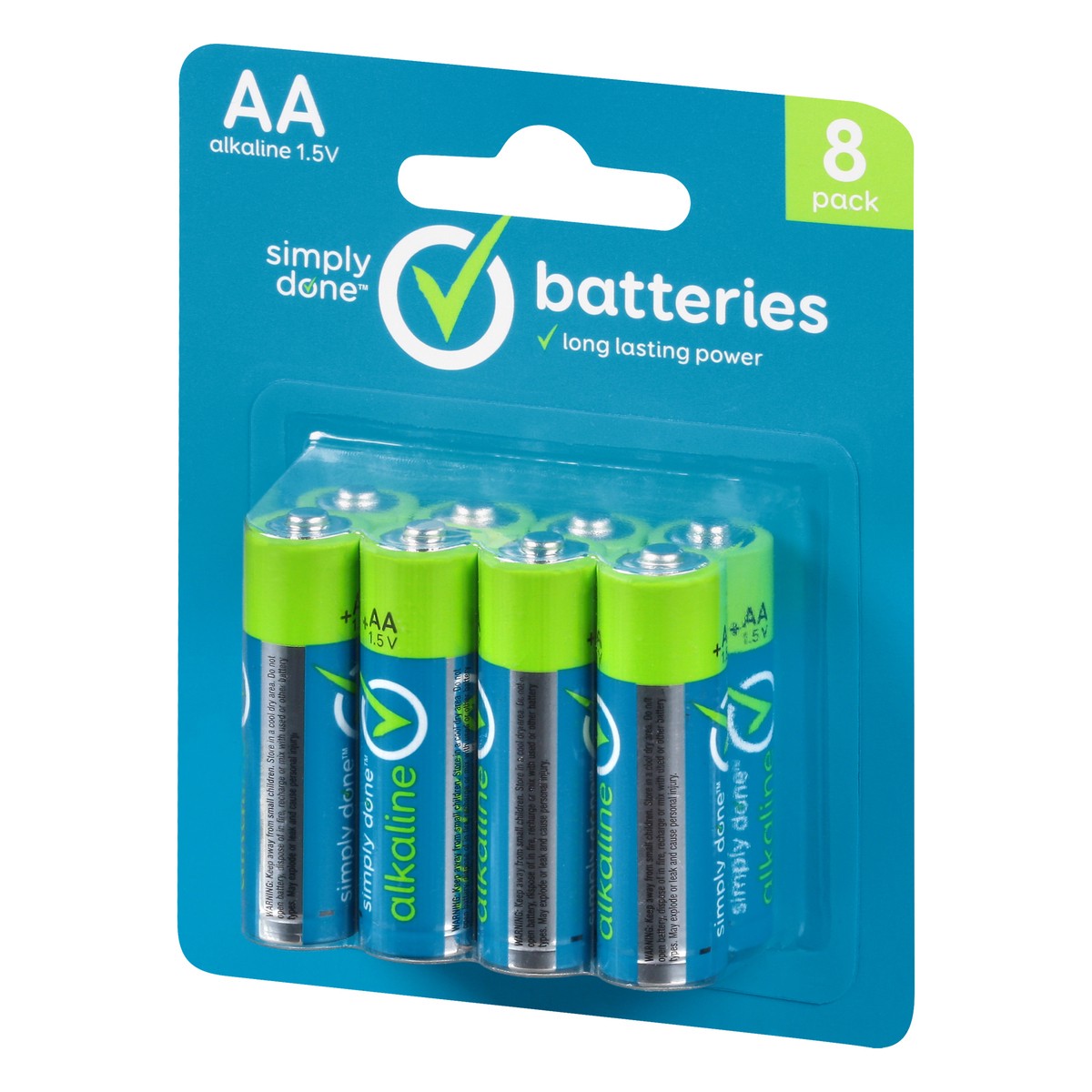 slide 8 of 9, Simply Done 8 Pack AA Alkaline Batteries 8 ea, 8 ct