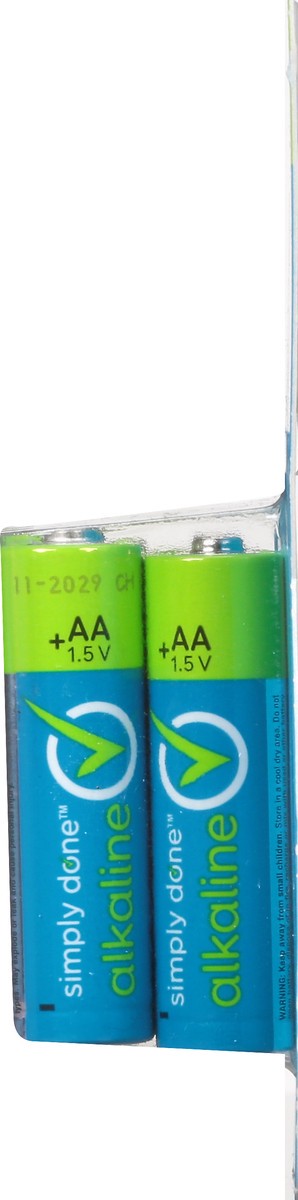 slide 6 of 9, Simply Done 8 Pack AA Alkaline Batteries 8 ea, 8 ct