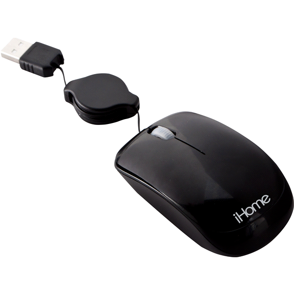 slide 1 of 1, iHome Tractable Optical Travel Mouse, 1 ct