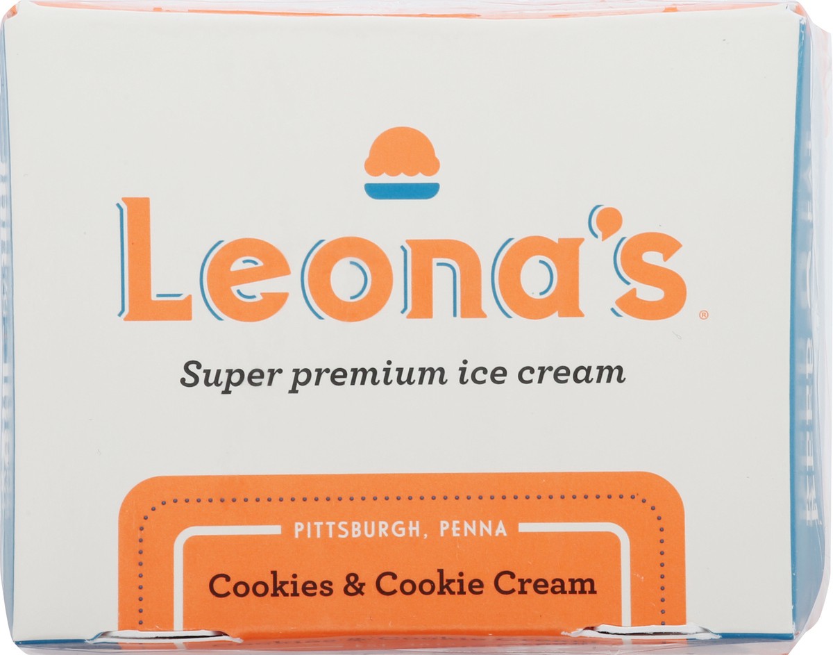 slide 4 of 13, Leona's Ice Cream Cookies & Cream, 16 oz
