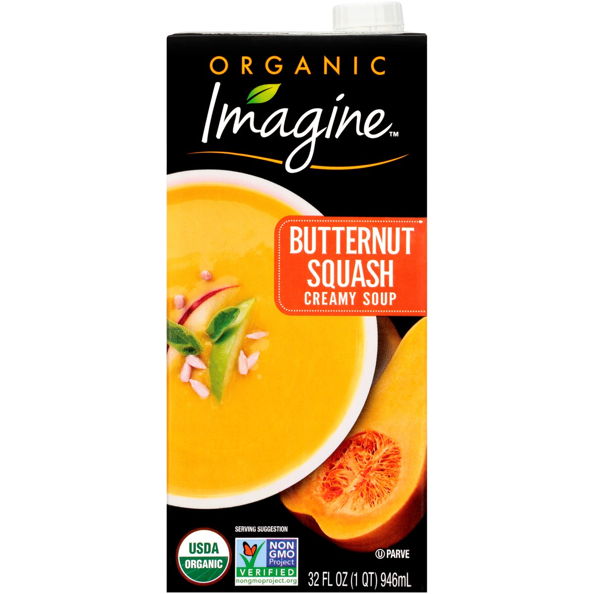 slide 1 of 8, Imagine Foods Creamy Buttrnut Organic Soup, 32 oz