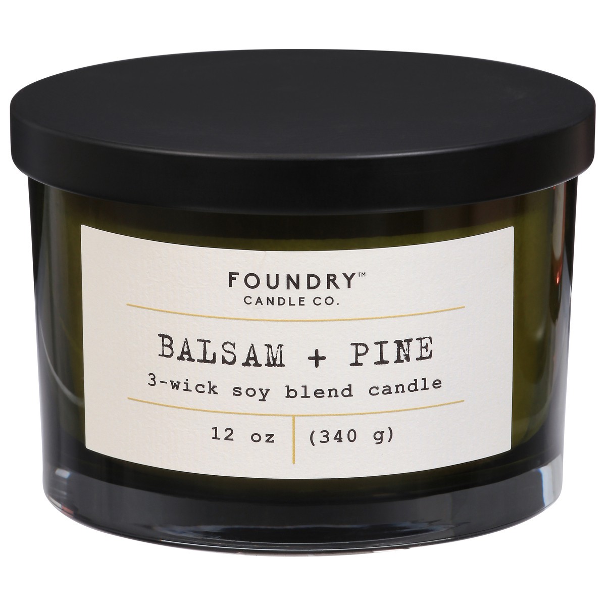 slide 1 of 9, Foundry Candle Co. Foundry Typewriter Candle Balsam + Pine, 1 ct