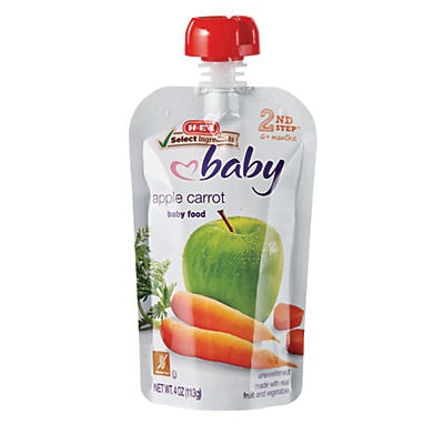 slide 1 of 1, H-E-B Baby Apple Carrot, 4 oz