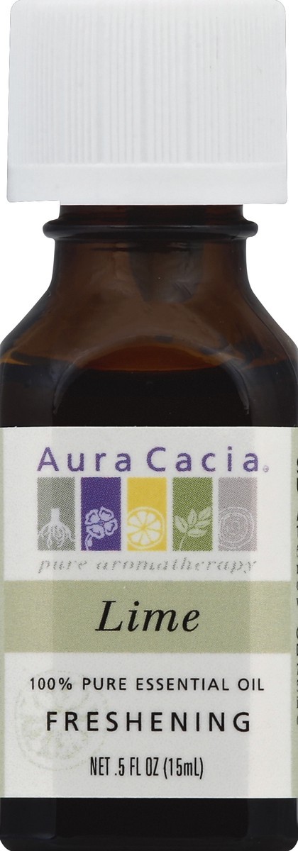 slide 2 of 3, Aura Cacia Lime Essential Oil, 0.5 oz