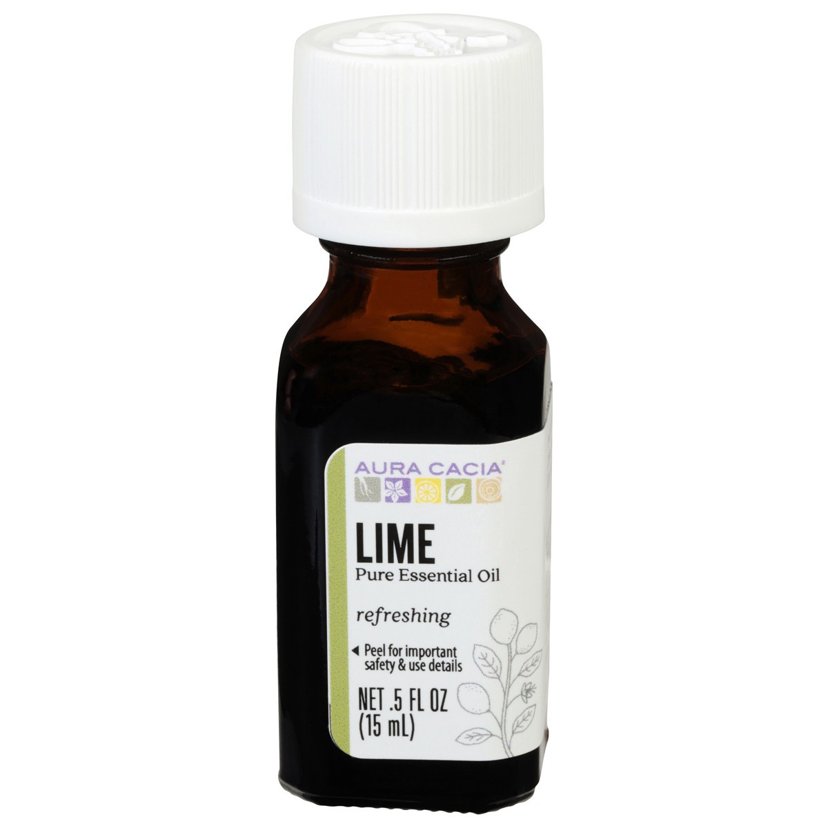 slide 1 of 3, Aura Cacia Lime Essential Oil, 0.5 oz