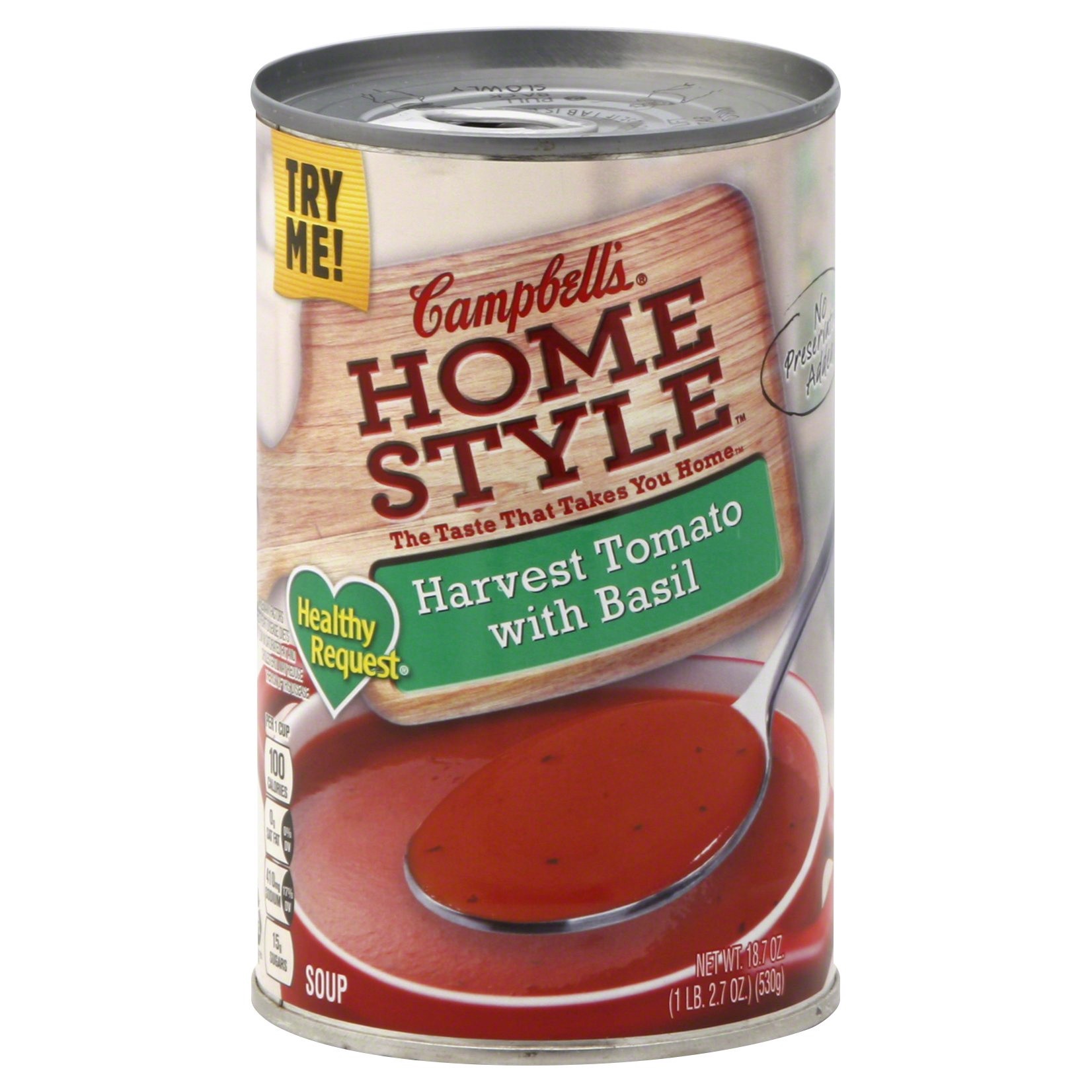 slide 1 of 14, Campbell's Homestyle Healthy Request Soup, Harvest Tomato Soup, 18.7 Oz Can, 18.7 oz