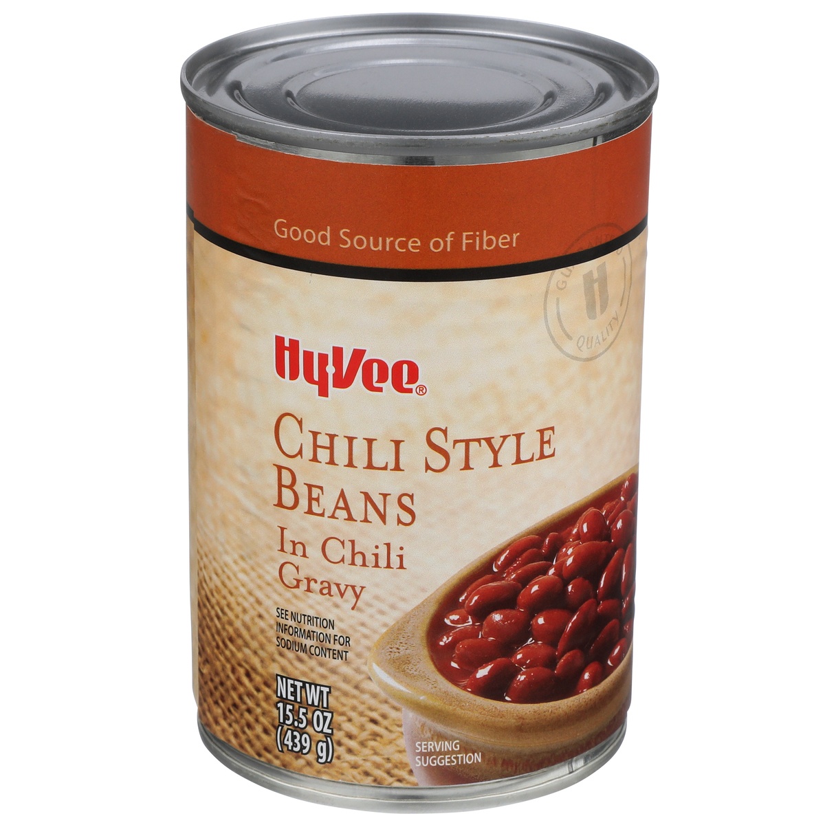slide 1 of 1, Hy-vee Chili Style Beans In Chili Gravy, 15.5 oz