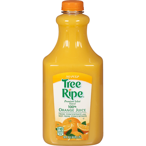 slide 1 of 1, Tree Ripe No Pulp 100% Orange Juice - 59 fl oz, 59 fl oz