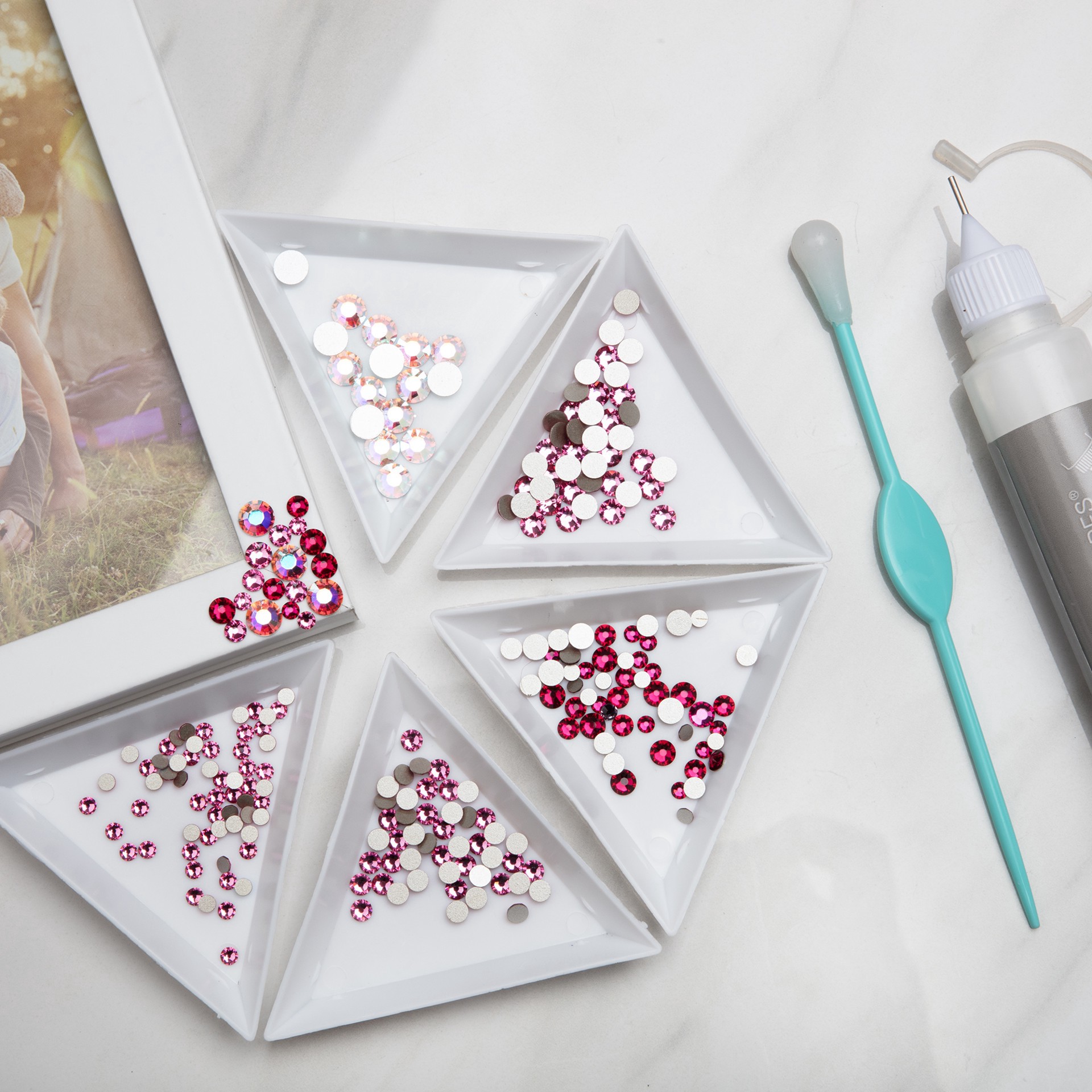 slide 5 of 5, Ss30 Round Flatback Austrian Crystals By Bead Landing, 20ct., 20 ct