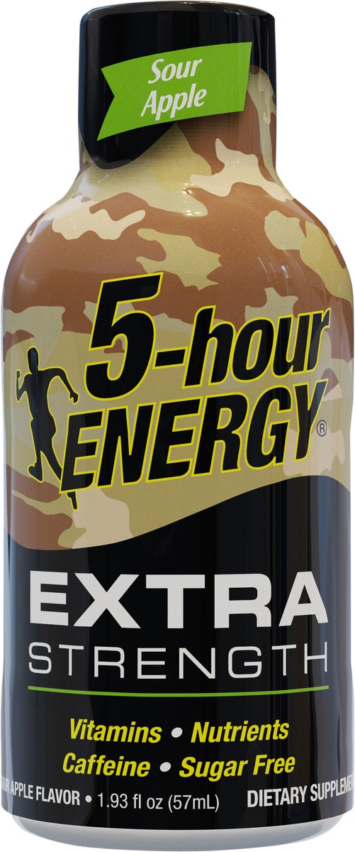 slide 4 of 7, 5-hour ENERGY Shot, Extra Strength, Sour Apple, 1.93 oz