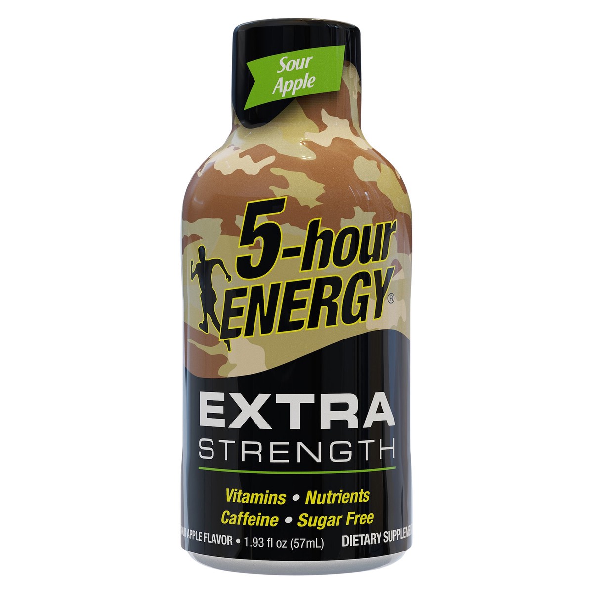 slide 1 of 7, 5-hour ENERGY Shot, Extra Strength, Sour Apple, 1.93 oz