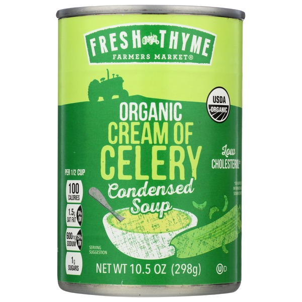 slide 1 of 1, Fresh Thyme Organic Cream Of Celery, 10.5 oz