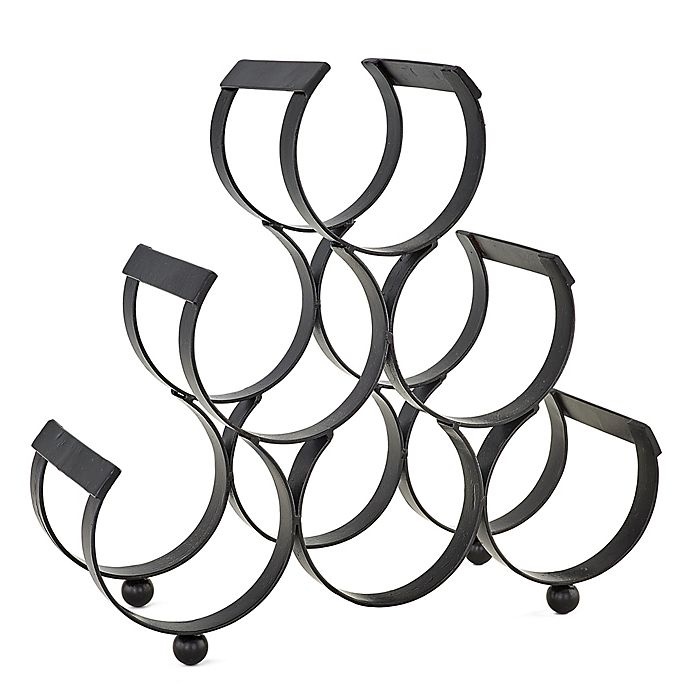 slide 1 of 2, Old Dutch International Wine Rack - Matte Black, 6 ct