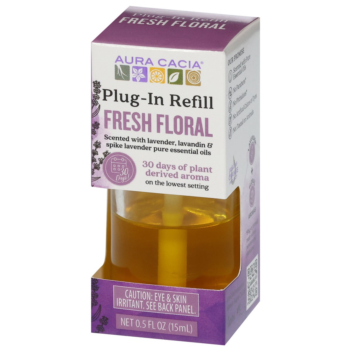 slide 4 of 4, Aura Cacia Fresh Floral Plug-In Refill 0.5 fl oz, 0.5 fl oz
