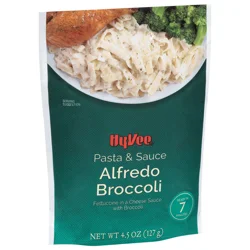 Hy-vee Alfredo Broccoli Fettuccine Pasta In A Cheese Sauce With Broccoli - 4.5 oz