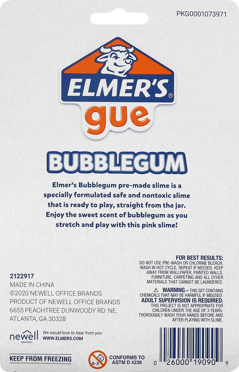 slide 8 of 8, Elmer's Bubblegum Pre-Made Slime, 4 oz