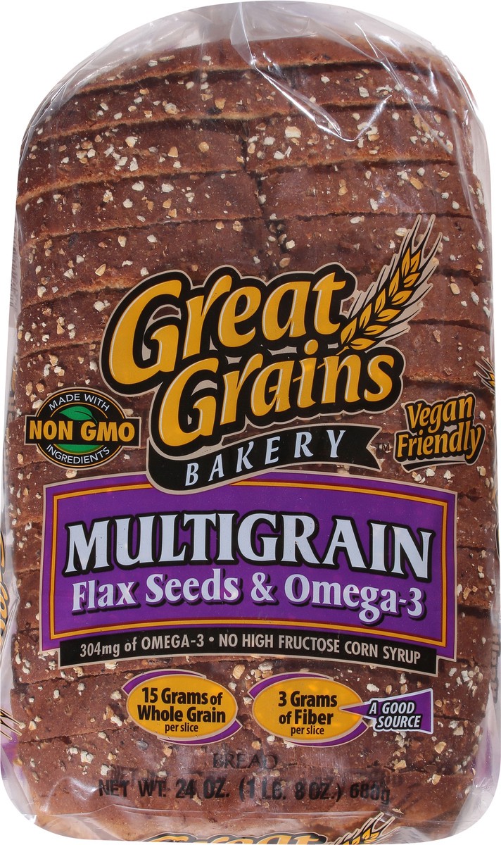 slide 5 of 14, Great Grains Bakery Multigrain Bread 24 oz, 24 oz