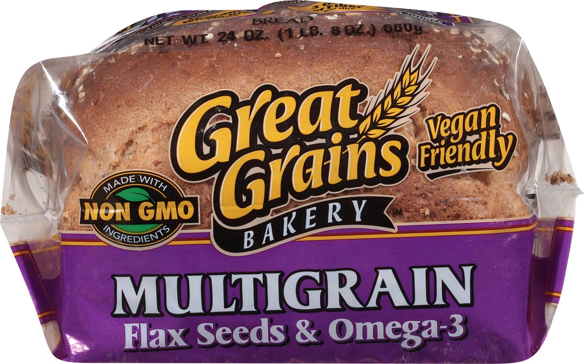 slide 6 of 14, Great Grains Bakery Multigrain Bread 24 oz, 24 oz