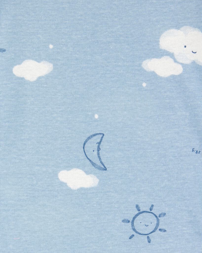 slide 6 of 7, Carter's Baby 5-Pack Kangaroo Cloud Short-Sleeve Bodysuits Multi 12M, 1 ct