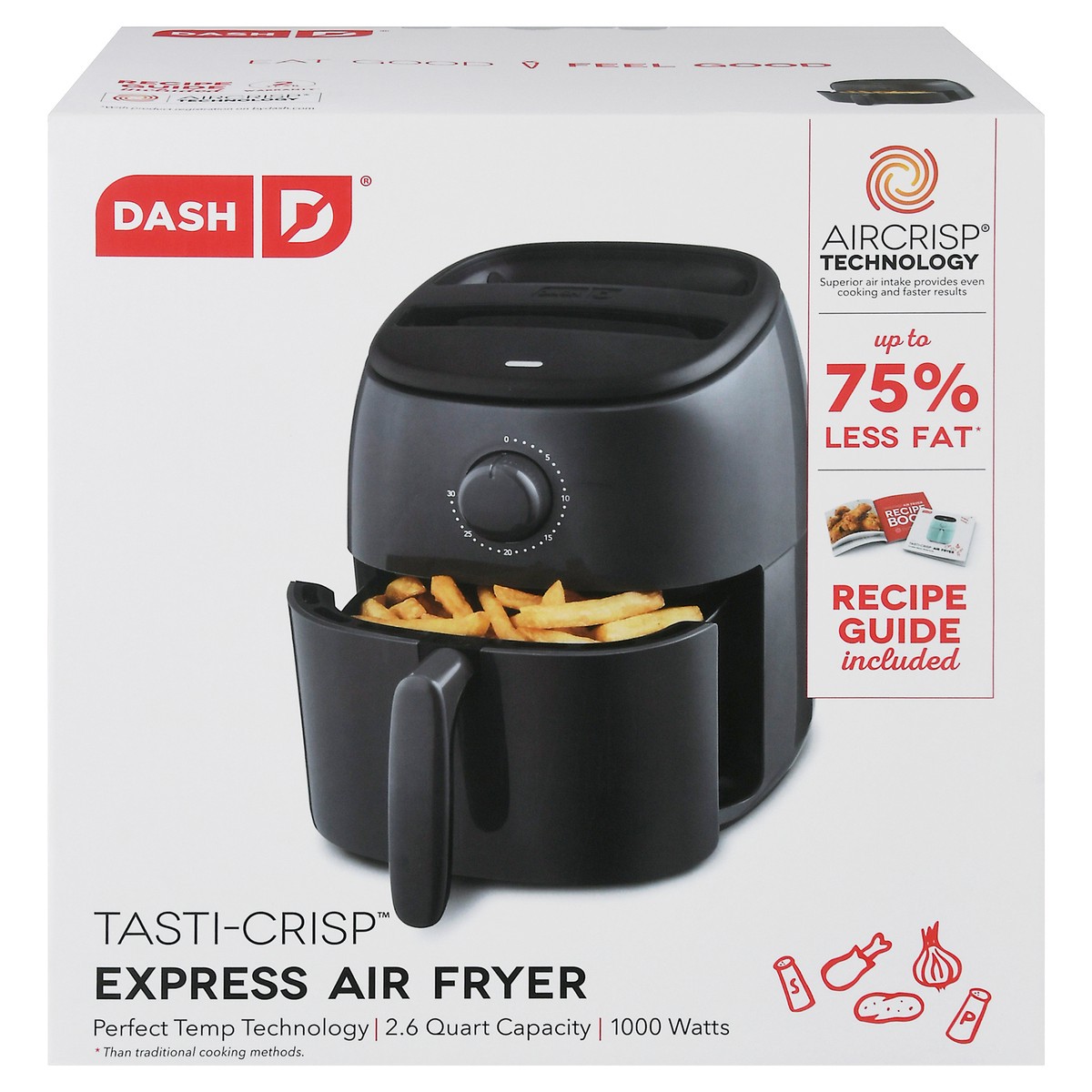 slide 2 of 11, Dash Tasti-Crisp Express Air Fryer 1 ea, 2.6 qt