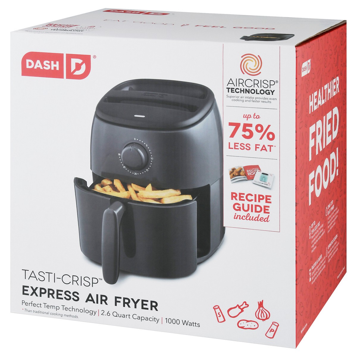 slide 3 of 11, Dash Tasti-Crisp Express Air Fryer 1 ea, 2.6 qt