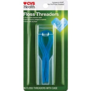 slide 1 of 1, CVS Health Floss Threaders, 35 ct