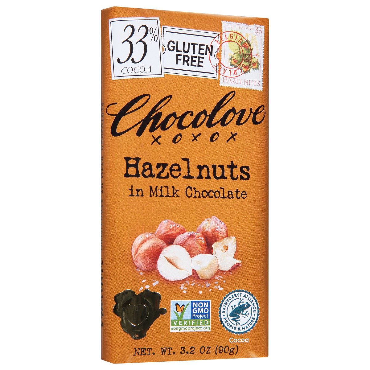 slide 6 of 9, Chocolove Hazelnuts In Milk Chocolate Bar, 3.2 oz