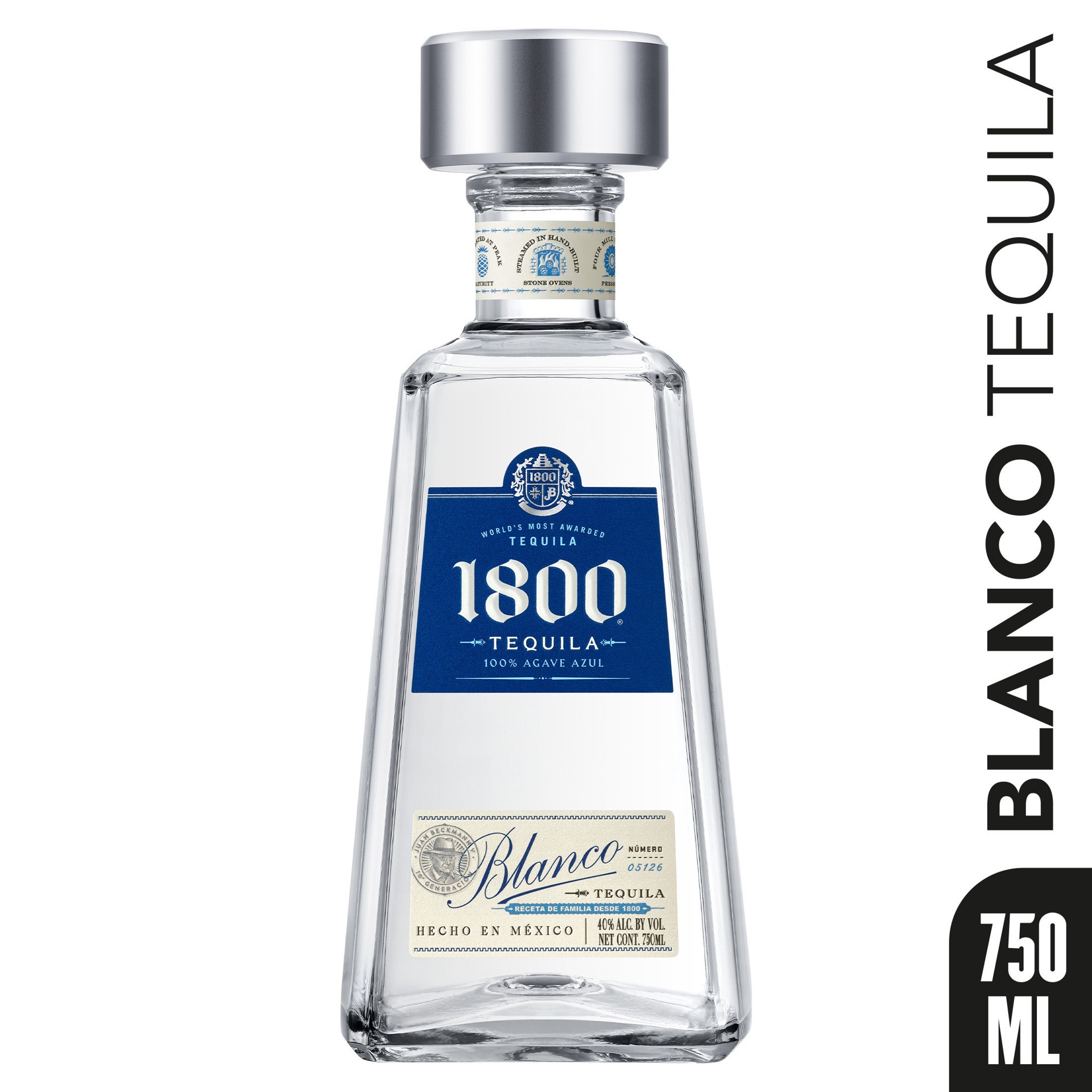 slide 1 of 5, 1800 Tequila Blanco 80 Proof - 750 ml, 750 ml