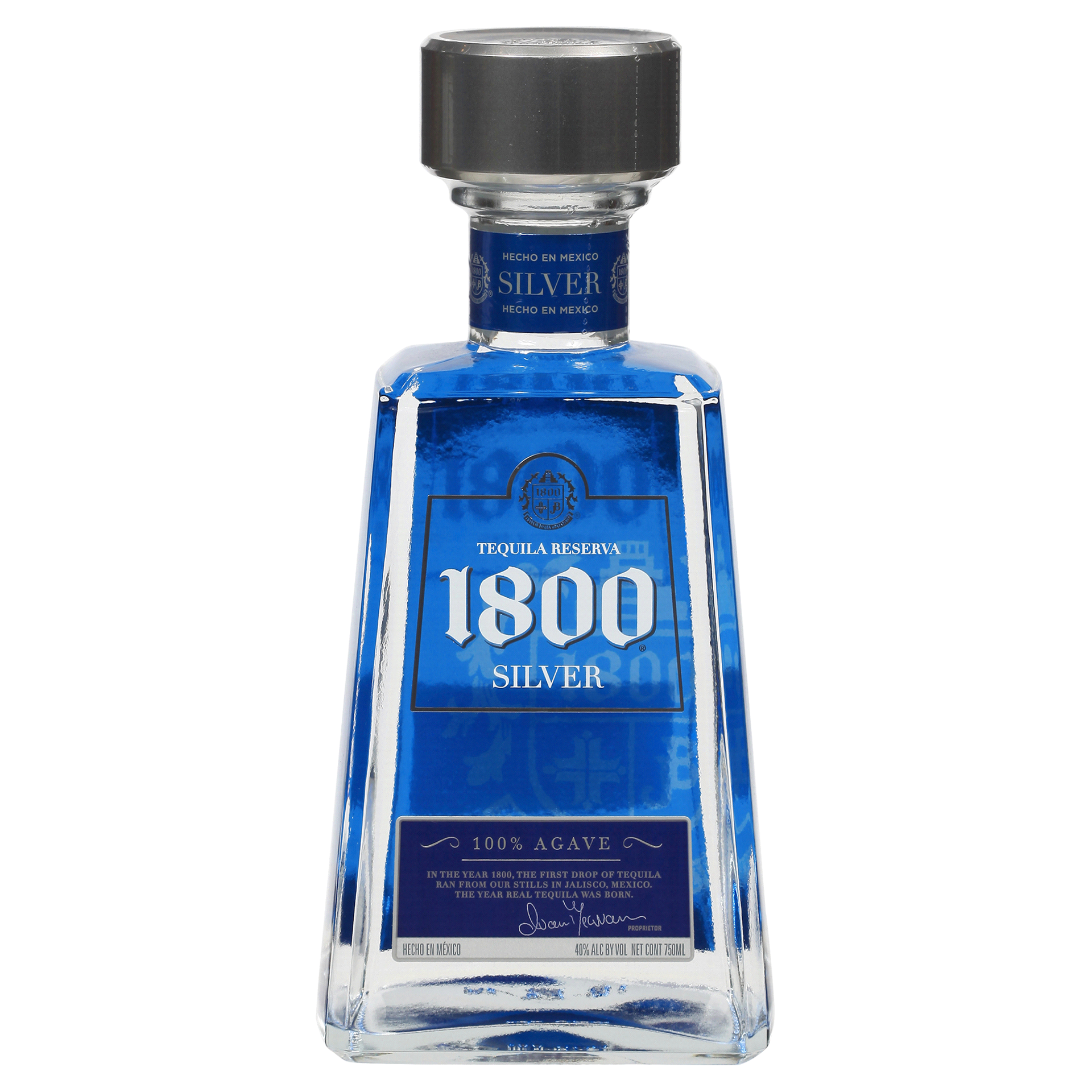 slide 1 of 9, 1800 Silver Tequila Reserva, 750 ml