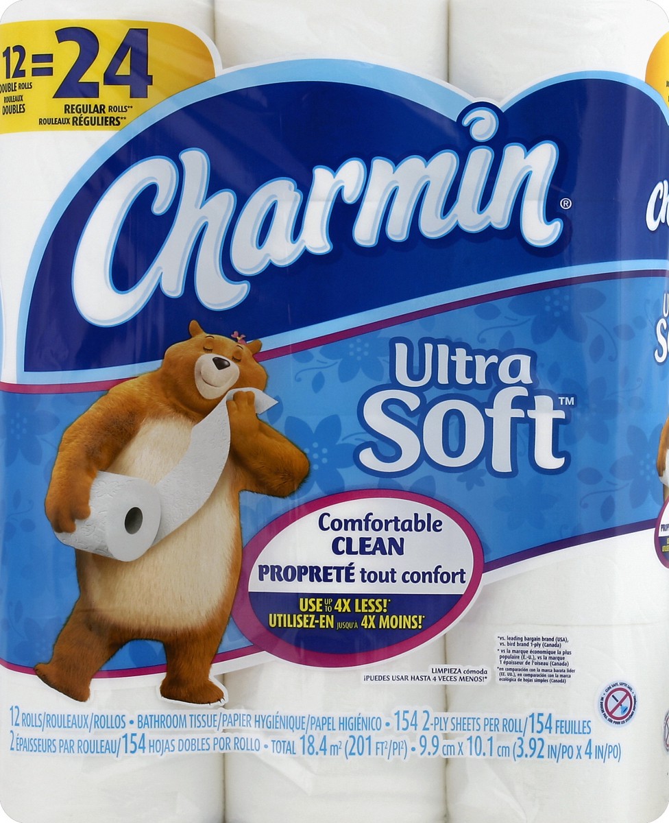 slide 1 of 9, Charmin Bathroom Tissue 12 ea, 12 ct