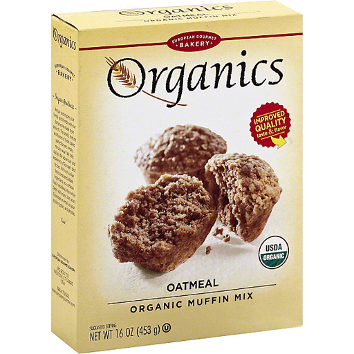 slide 1 of 1, European Gourmet Bakery Organic Oatmeal Muffin Mix Oatmeal, 16.9 oz