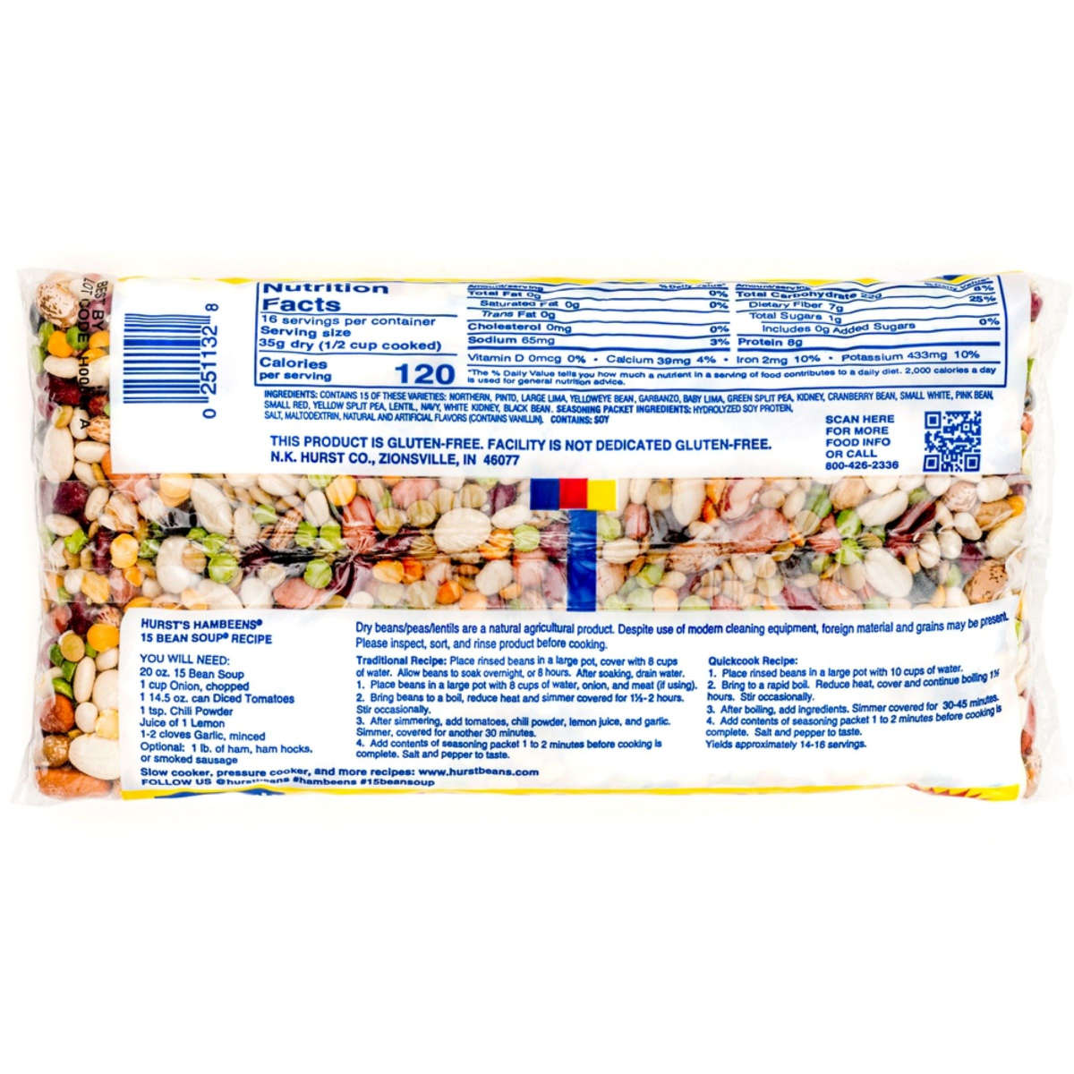 slide 5 of 21, Hurst's Hambeens Regular 15 Bean Soup, 20 oz