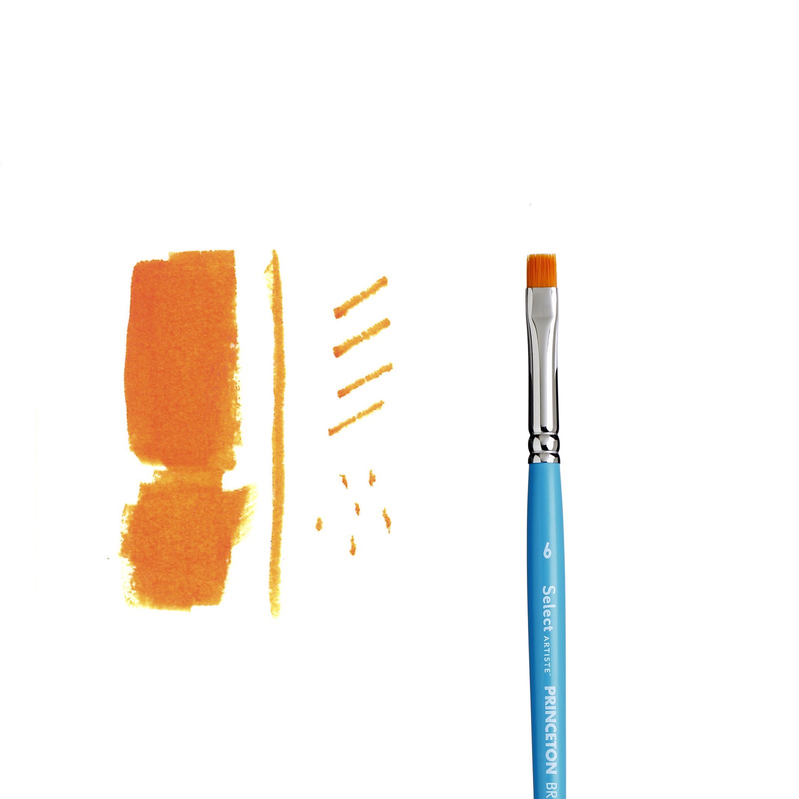 slide 4 of 5, Princeton Artist Brush Co Princeton Select Artiste Series 3750 Short Handle Chisel Blender Brush, 1 ct