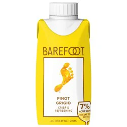 Barefoot Cellars Pinot Grigio White Wine Tetra 200 ml