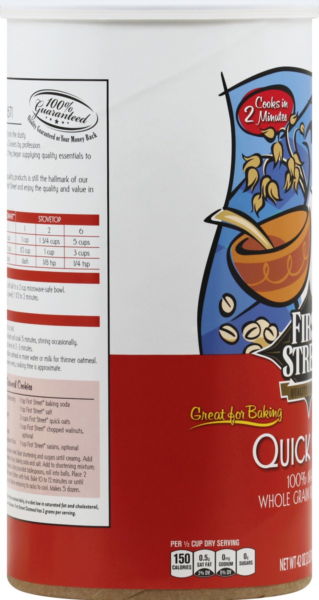 slide 6 of 6, First Street Quick Oats, 42 oz