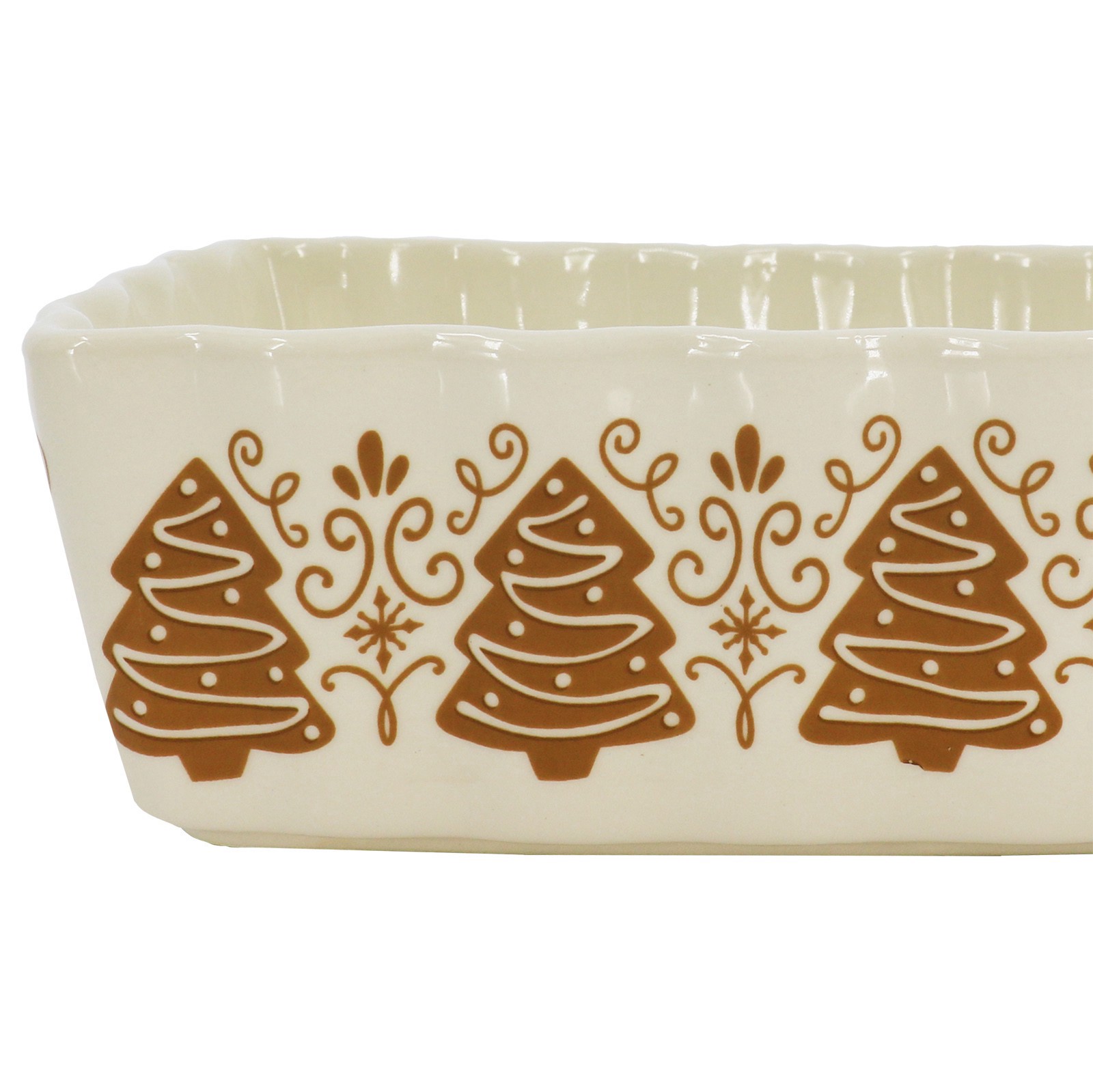 slide 4 of 4, 8" X 4.5" Gingerbread Tree Ceramic Baking Dish By Ashland, 8 in x 4.5 in