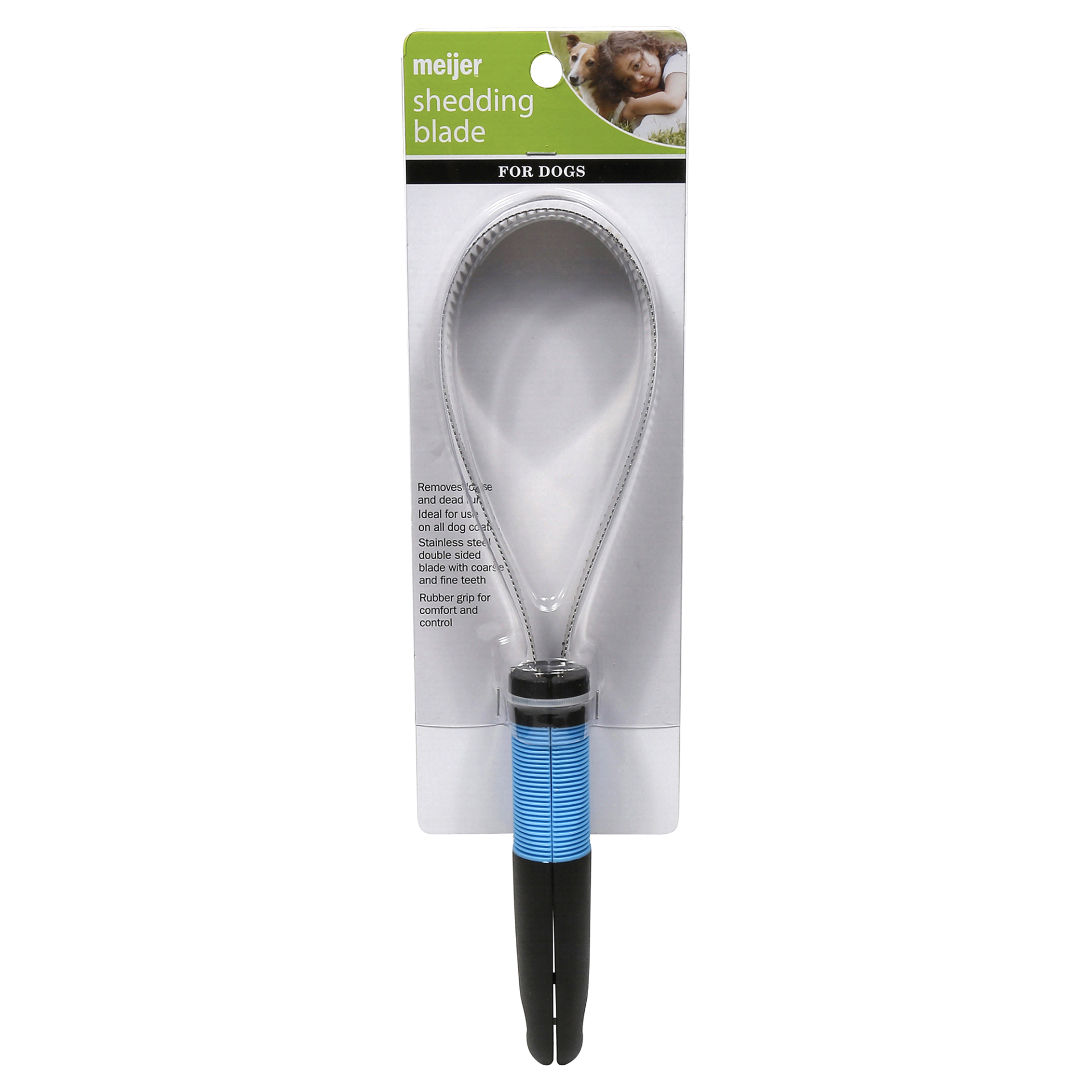 slide 1 of 3, Meijer Shedding Blade Dog Brush, 1 ct