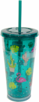 slide 1 of 1, Cool Gear Desert Flamingo Chiller - Teal, 24 oz