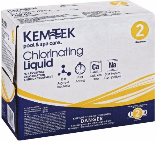 slide 1 of 1, Kem-Tek Chlorinating Liquid, 2 ct; 128 fl oz; 1 gal